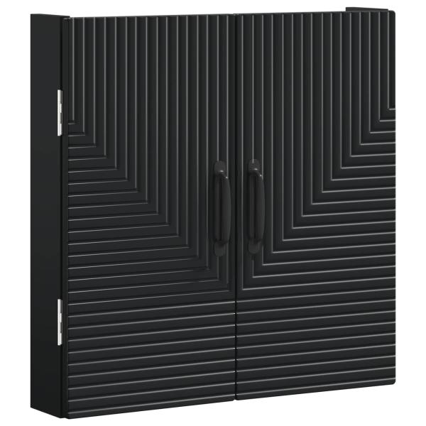Dartboard Schrank HAARLEM Schwarz 52,5 x 10,5 x 53,5 cm