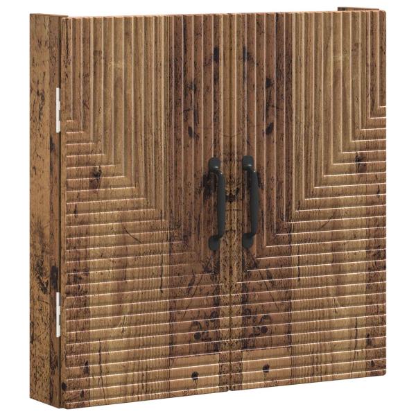 Dartboard Schrank HAARLEM Altholz 52,5 x 10,5 x 53,5 cm