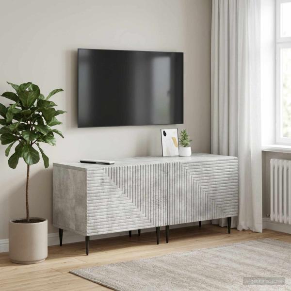 ARDEBO.de - TV-Schrank Betongrau Holzwerkstoff