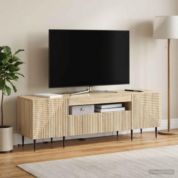 LED-TV-Schrank HAARLEM 153 x 35 x 43 cm Sonoma-Eiche