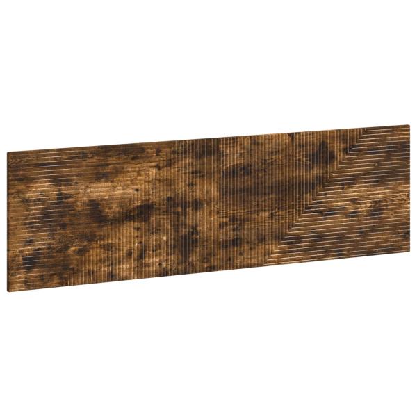 Wandmontiertes Kopfteil HAARLEM Raucheiche Holzwerkstoff