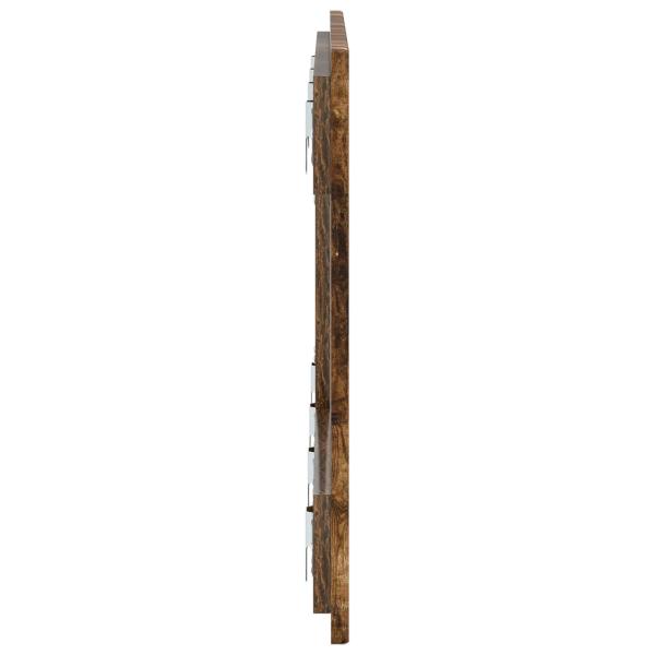 Wandmontiertes Kopfteil HAARLEM Raucheiche Holzwerkstoff