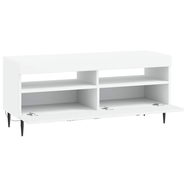 LED-TV-Schrank HAARLEM 100 x 35 x 43 cm Weiß Holzwerkstoff