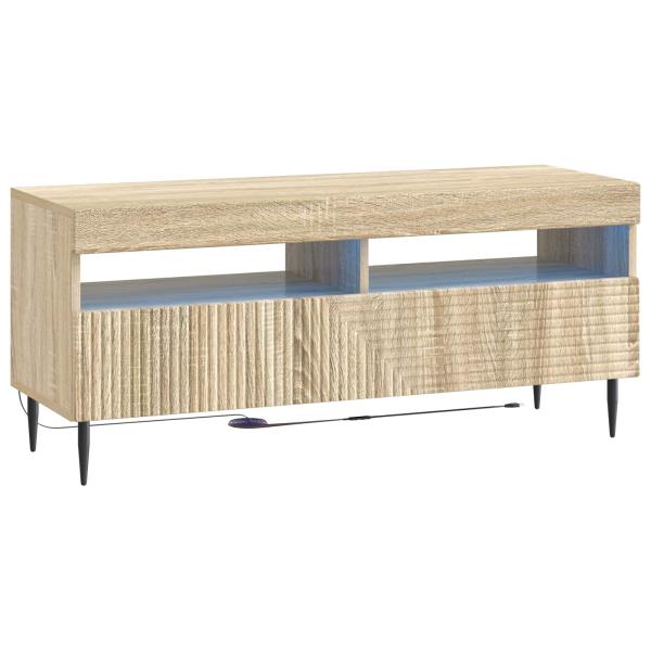 LED-TV-Schrank HAARLEM 100 x 35 x 43 cm Sonoma-Eiche