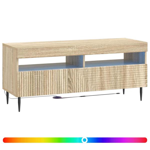 LED-TV-Schrank HAARLEM 100 x 35 x 43 cm Sonoma-Eiche