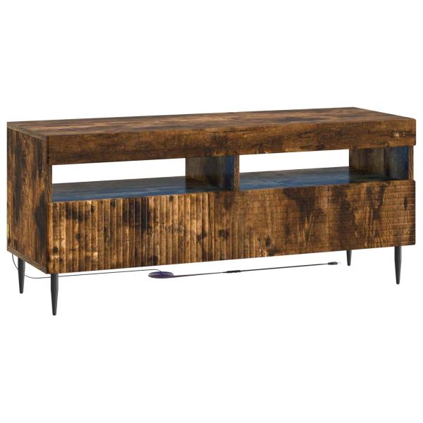 LED-TV-Schrank HAARLEM 100 x 35 x 43 cm Raucheiche