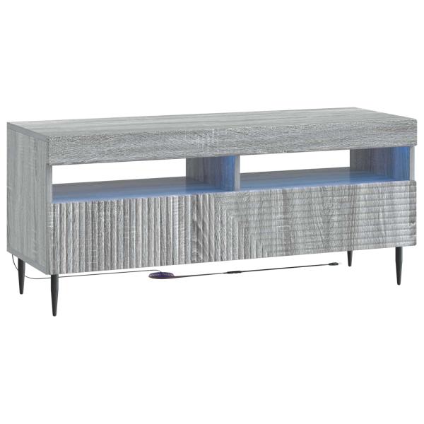 LED-TV-Schrank HAARLEM 100 x 35 x 43 cm Sonoma-Grau
