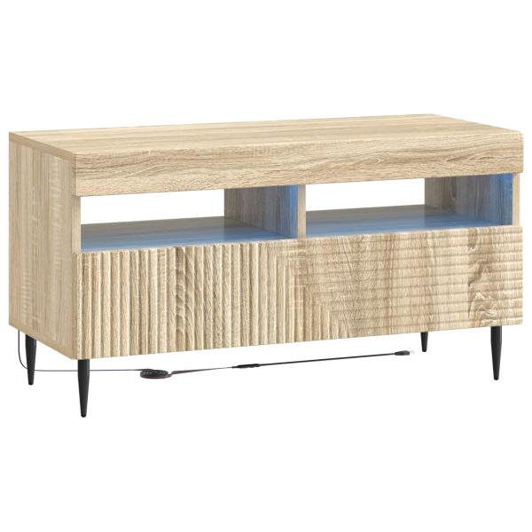 LED-TV-Schrank HAARLEM 81 x 35 x 43 cm Sonoma-Eiche