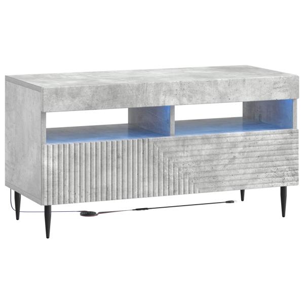 LED-TV-Schrank HAARLEM 81 x 35 x 43 cm Betongrau Holzwerkstoff
