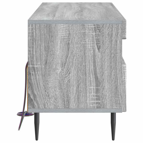 LED-TV-Schrank Sonoma-Grau Holzwerkstoff