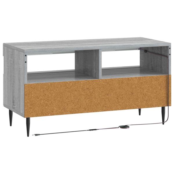 LED-TV-Schrank Sonoma-Grau Holzwerkstoff