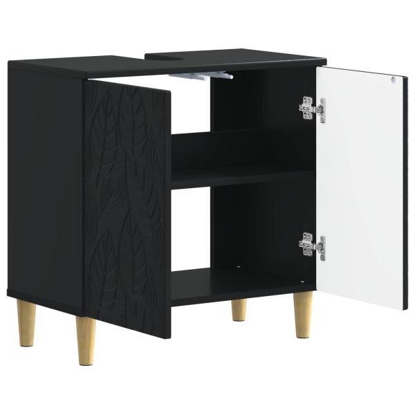 Waschbeckenschrank DELFT Schwarz 59,5 x 31,5 x 59 cm