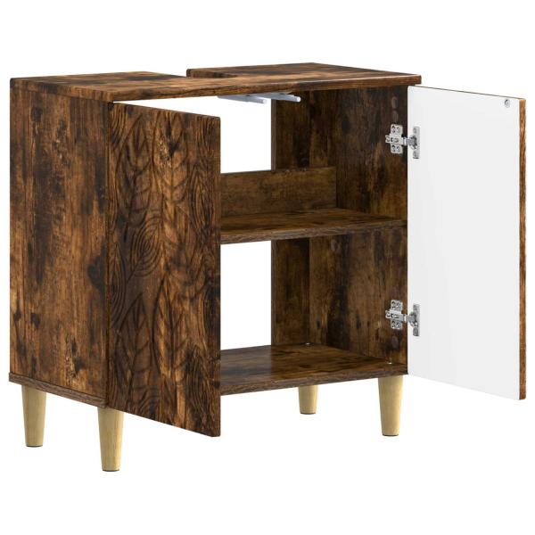 Waschbeckenschrank DELFT Raucheiche 59,5 x 31,5 x 59 cm