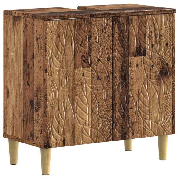 ARDEBO.de - Waschbeckenschrank DELFT Altholz 59,5 x 31,5 x 59 cm