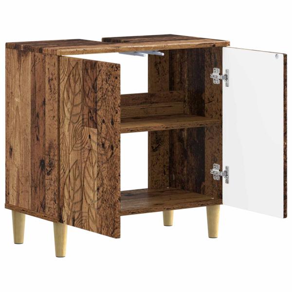 Waschbeckenschrank DELFT Altholz 59,5 x 31,5 x 59 cm