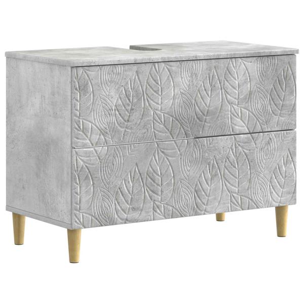 Waschbeckenschrank DELFT Betongrau 82 x 41 x 59 cm