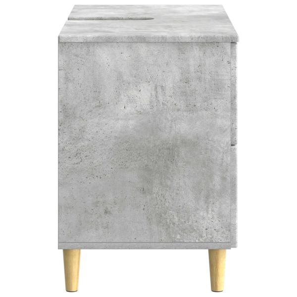 Waschbeckenschrank DELFT Betongrau 82 x 41 x 59 cm
