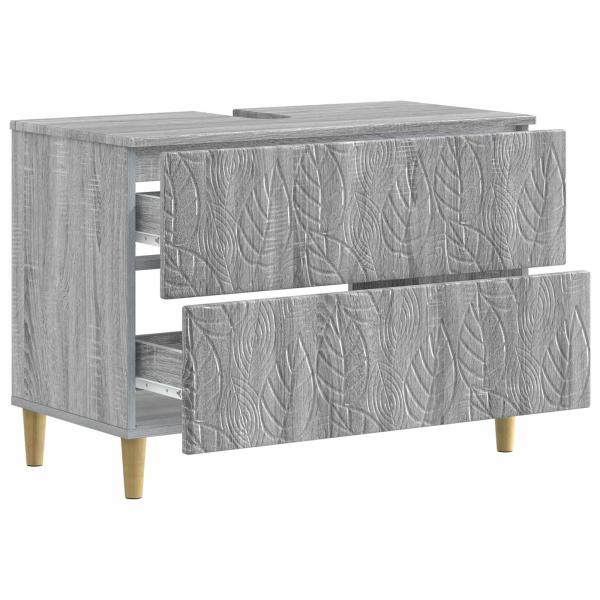 Waschbeckenschrank DELFT Sonoma-Grau 82 x 41 x 59 cm