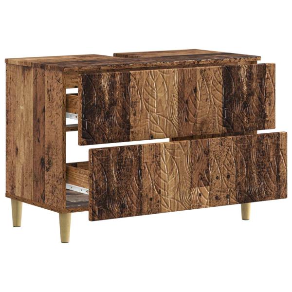 Waschbeckenschrank DELFT Altholz 82 x 41 x 59 cm Holzwerkstoff