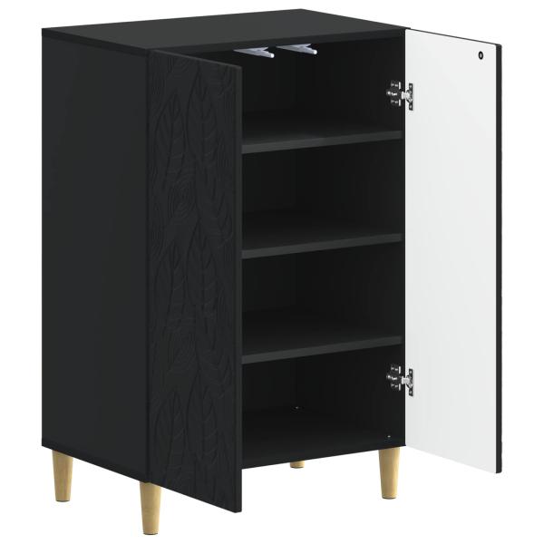 Schuhschrank DELFT 59,5 x 39,5 x 90 cm Holzwerkstoff Schwarz