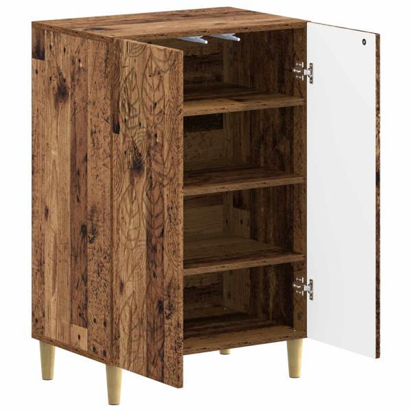 Schuhschrank DELFT 59,5 x 39,5 x 90 cm Holzwerkstoff Altholz