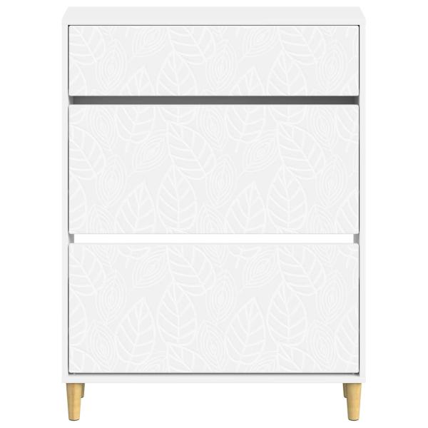 Schuhschrank DELFT 78 x 24 x 103 cm Holzwerkstoff Weiß