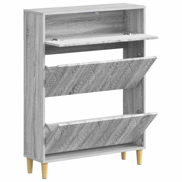 Schuhschrank DELFT 78 x 24 x 103 cm Holzwerkstoff Sonoma-Grau