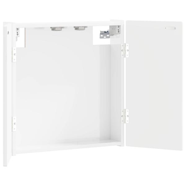 Dartboard Schrank DELFT Hochglanz Wei? 52,5 x 10,5 x 53,5 cm