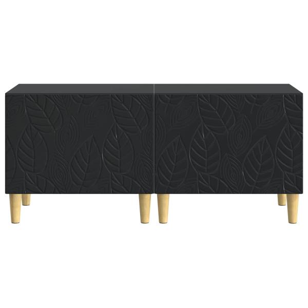 TV-Schrank Schwarz Holzwerkstoff