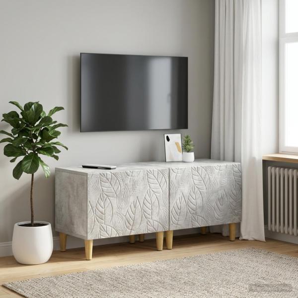 ARDEBO.de - TV-Schrank Betongrau Holzwerkstoff