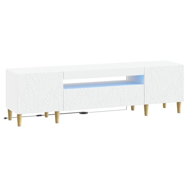 LED-TV-Schrank DELFT 153 x 35 x 43 cm Weiß Holzwerkstoff