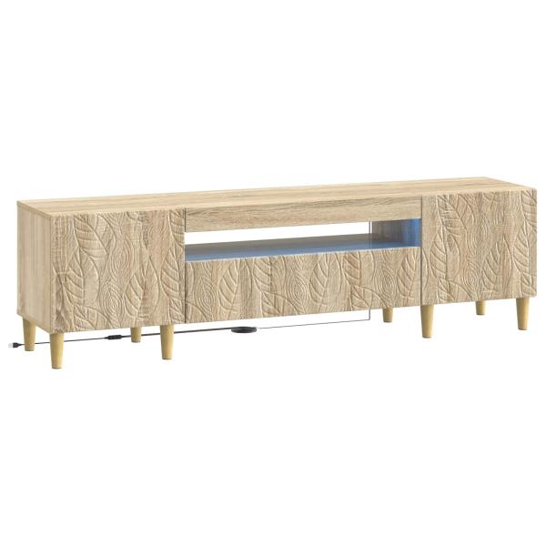 LED-TV-Schrank DELFT 153 x 35 x 43 cm Sonoma-Eiche
