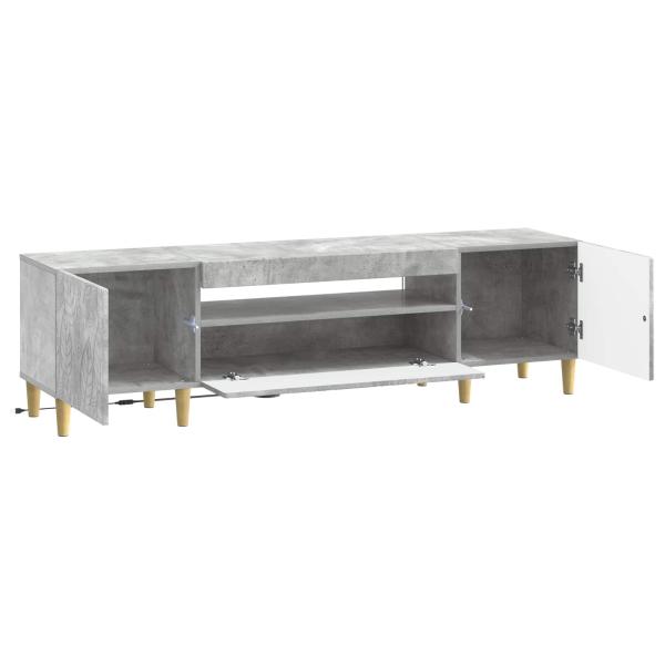 LED-TV-Schrank DELFT 153 x 35 x 43 cm Betongrau Holzwerkstoff