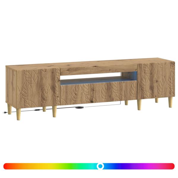 LED-TV-Schrank DELFT 153 x 35 x 43 cm Artisan-Eiche
