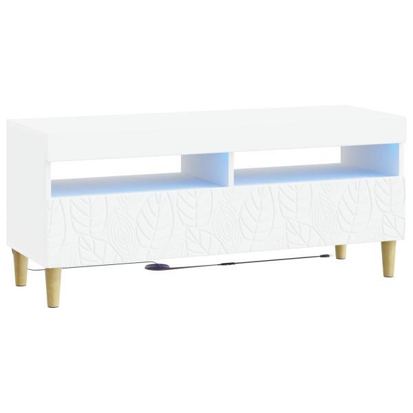 LED-TV-Schrank Weiß Holzwerkstoff