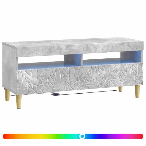 LED-TV-Schrank Betongrau Holzwerkstoff