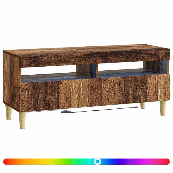 LED-TV-Schrank Altholz Holzwerkstoff