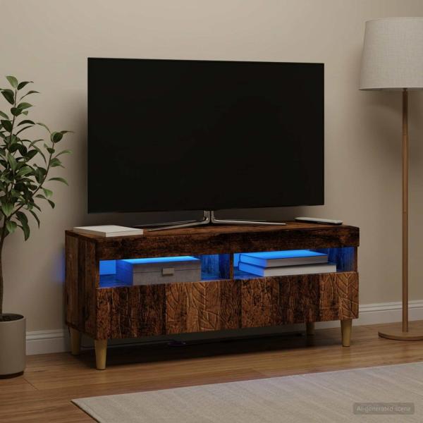 LED-TV-Schrank Altholz Holzwerkstoff