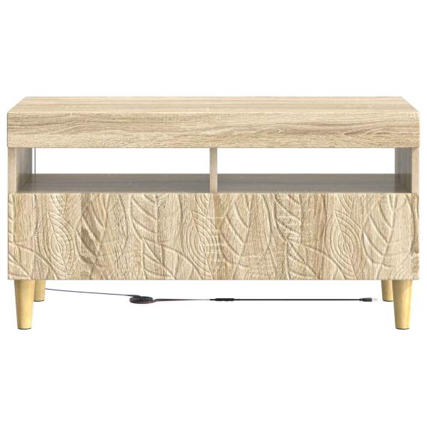 LED-TV-Schrank Sonoma-Eiche Holzwerkstoff