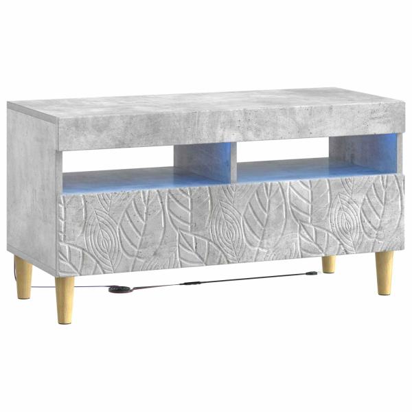 LED-TV-Schrank Betongrau Holzwerkstoff