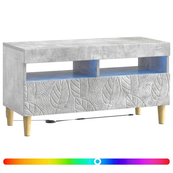 LED-TV-Schrank Betongrau Holzwerkstoff