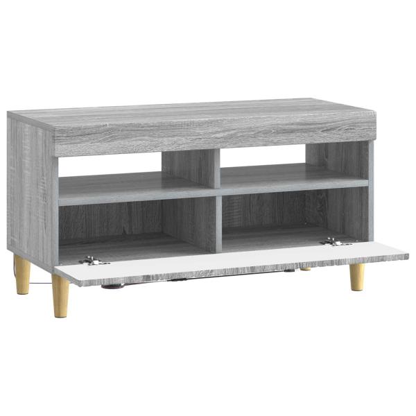 LED-TV-Schrank Sonoma-Grau Holzwerkstoff