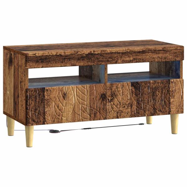 ARDEBO.de - LED-TV-Schrank Altholz Holzwerkstoff