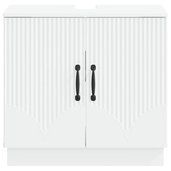 Waschbeckenschrank HOORN Weiß 59,5 x 31,5 x 56 cm Holzwerkstoff