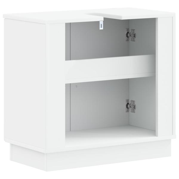 Waschbeckenschrank HOORN Weiß 59,5 x 31,5 x 56 cm Holzwerkstoff