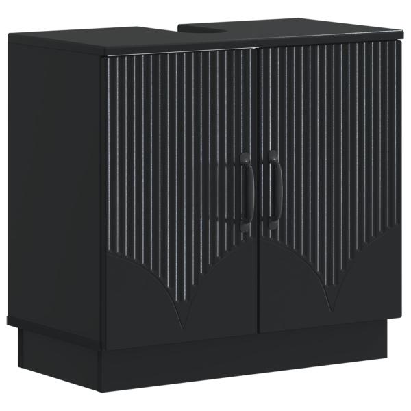 ARDEBO.de - Waschbeckenschrank HOORN Schwarz 59,5 x 31,5 x 56 cm