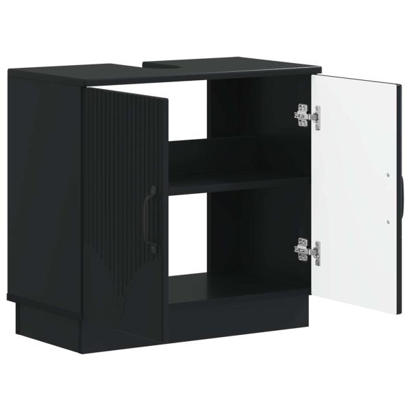 Waschbeckenschrank HOORN Schwarz 59,5 x 31,5 x 56 cm