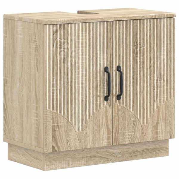 ARDEBO.de - Waschbeckenschrank HOORN Sonoma-Eiche 59,5 x 31,5 x 56 cm