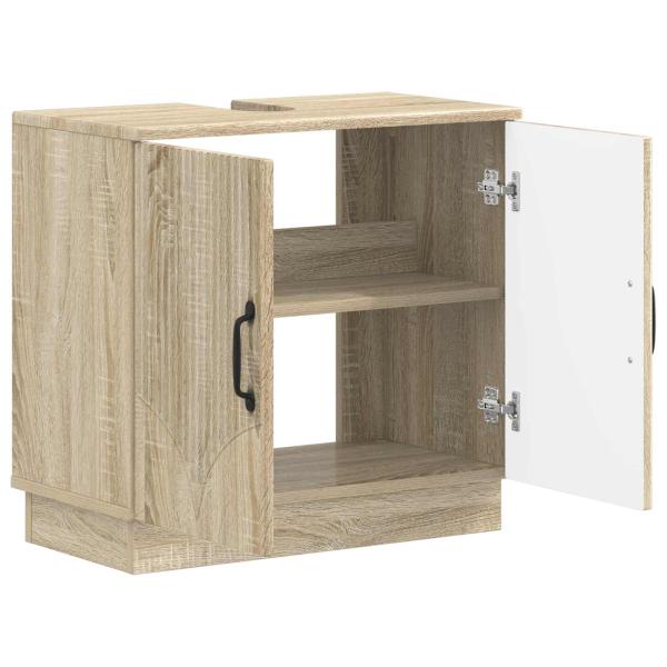 Waschbeckenschrank HOORN Sonoma-Eiche 59,5 x 31,5 x 56 cm