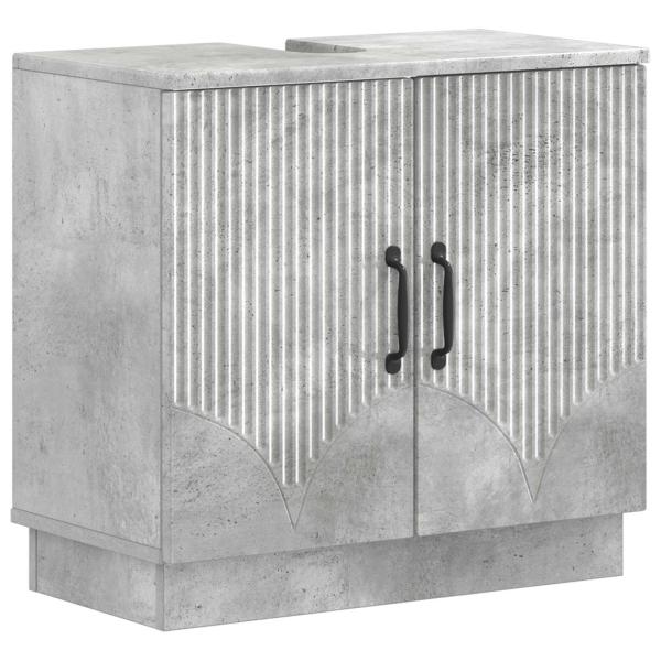 Waschbeckenschrank HOORN Betongrau 59,5 x 31,5 x 56 cm